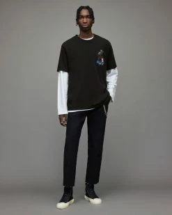 Top 10 🌟 CherryCrew T-Shirt Jet Black 🔥 -Coats & Jackets Sales MG182X 451 3