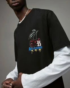 Top 10 🌟 CherryCrew T-Shirt Jet Black 🔥 -Coats & Jackets Sales MG182X 451 5