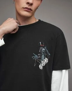 Brand new 👏 Gambler Crew T-Shirt Washed Black 💯 -Coats & Jackets Sales MG201X 162 4