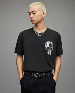 Top 10 👍 Mirrorskull Crew T-Shirt Jet Black 🥰