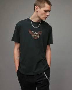 New 😀 Swoopy Crew T-Shirt Washed Black 🎉 -Coats & Jackets Sales MG228X 162 5