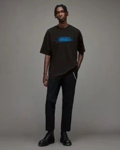 Deals 🔥 Get Down Crew T-Shirt Jet Black ❤️ -Coats & Jackets Sales MG232X 451 3