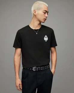 Best deal 💯 Ace Brace Brushed Cotton T-Shirt Jet Black 👏