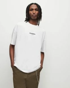 Best Sale ✔️ Subverse Oversized Crew T-Shirt Optic White ⌛ -Coats & Jackets Sales MG292Y 437 5