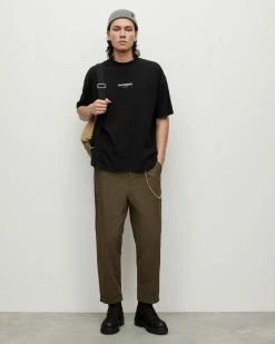 Top 10 💯 Subverse Oversized Crew T-Shirt Jet Black 💯 -Coats & Jackets Sales MG293Y 451 3 2