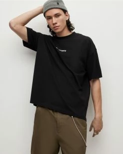 Top 10 💯 Subverse Oversized Crew T-Shirt Jet Black 💯 -Coats & Jackets Sales MG293Y 451 4 2