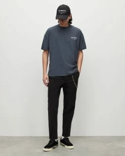 Deals 🎁 Underground Crew T-Shirt Graphite Blue 🧨 -Coats & Jackets Sales MG318X 8113 3