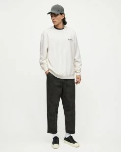 Discount 🔔 Underground Crew Sweatshirt Ashen White 🔥 -Coats & Jackets Sales MG343X 7266 3