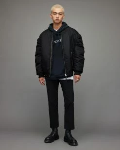 Top 10 😀 Akio 2-In-1 Bomber Jacket Black ❤️ -Coats & Jackets Sales MJ020X 5 3
