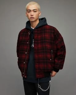 Discount 😀 Stan Bomber Jacket Red/Black 🥰