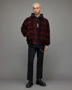 Discount 😀 Stan Bomber Jacket Red/Black 🥰 -Coats & Jackets Sales MJ024X 251 3