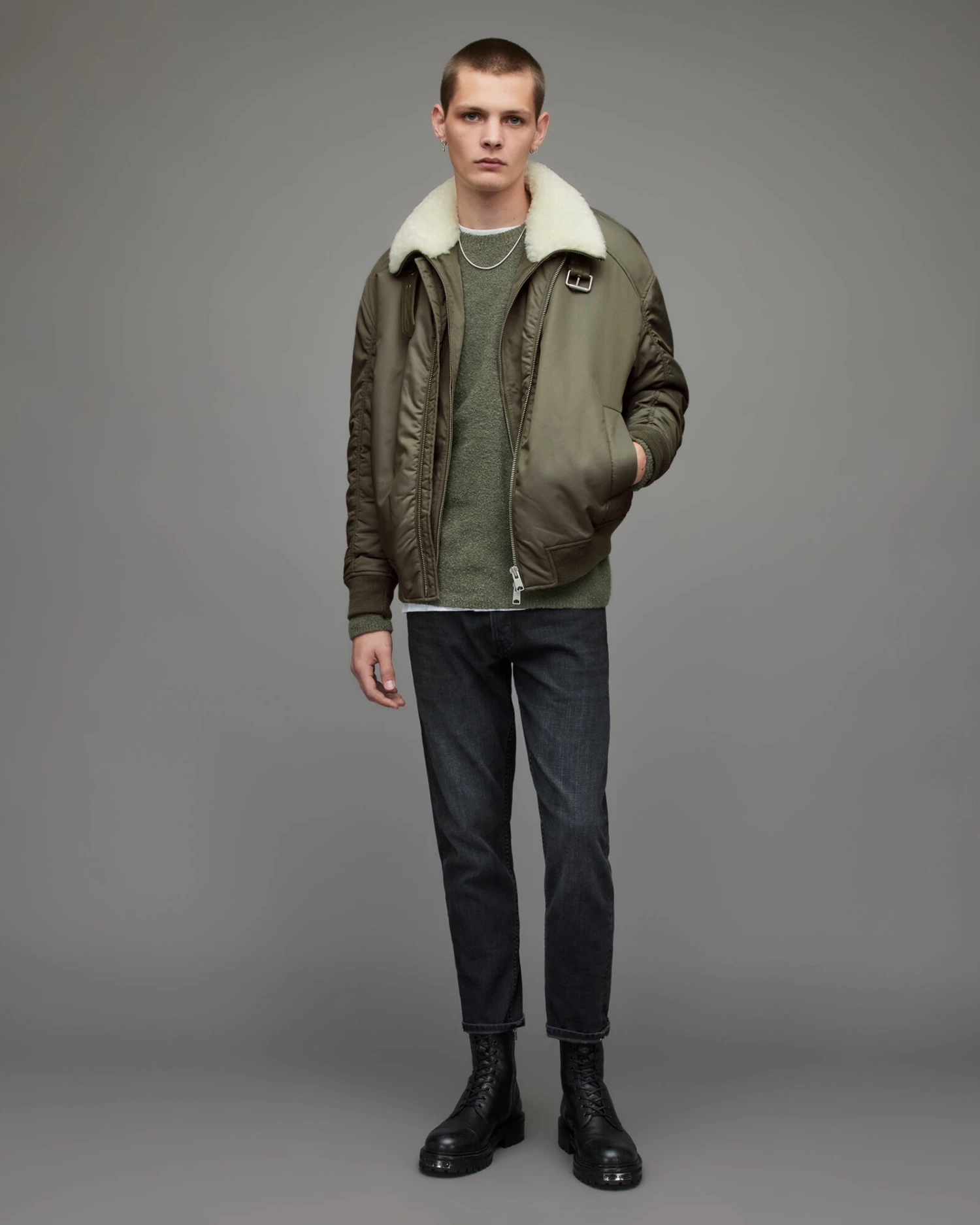 New 🛒 Torio Bomber Jacket Deep Khaki 🎁 3 New 🛒 Torio Bomber Jacket Deep Khaki 🎁 - Image 3