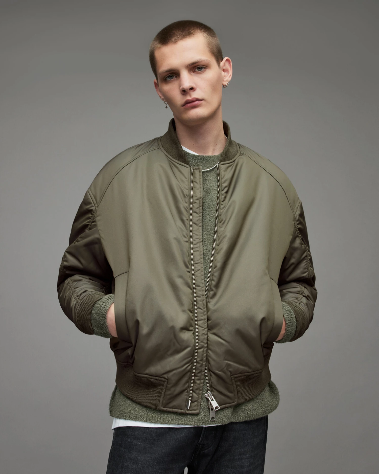 New 🛒 Torio Bomber Jacket Deep Khaki 🎁 4 New 🛒 Torio Bomber Jacket Deep Khaki 🎁 - Image 4