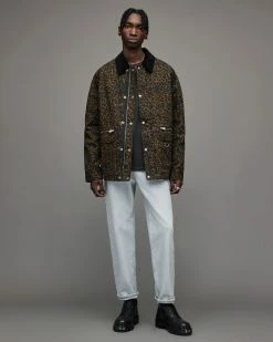 Discount 💯 Vanian Leopard Print Reversible Jacket STALKER LEPRD/BLK 🌟 -Coats & Jackets Sales MJ039X 7831 3