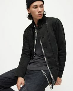 Hot Sale 🎁 Creed 🧥 Coated Blazer Heddon Black 🤩 -Coats & Jackets Sales MJ048X 7838 6