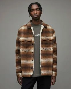 Best deal 😀 Seneca Check Sherpa Lined Jacket Brown 🎁