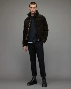 Top 10 🛒 Hogan Corduroy Quilted Jacket Carbon Black 😀 -Coats & Jackets Sales MJ060X 7981 4