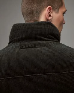 Top 10 🛒 Hogan Corduroy Quilted Jacket Carbon Black 😀 -Coats & Jackets Sales MJ060X 7981 6