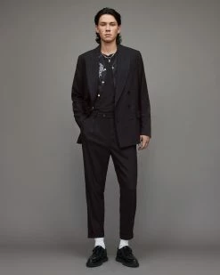 New 🔔 Blues Pinstriped Blazer Pinstripe Black Brown ⌛ -Coats & Jackets Sales MJ068X 7989 4