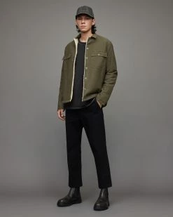 Cheapest 🧨 Radar Sherpa Lined Jacket PEAT KHAKI ⭐ -Coats & Jackets Sales MJ078X 8019 3