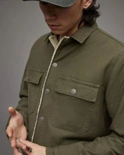 Cheapest 🧨 Radar Sherpa Lined Jacket PEAT KHAKI ⭐ -Coats & Jackets Sales MJ078X 8019 4