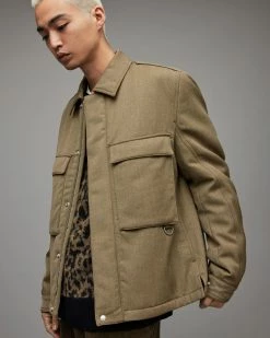 Budget 🤩 Myers Jacket Khaki ⭐ -Coats & Jackets Sales MJ079X 16 5
