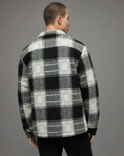 Outlet 🤩 Litho Checked Jacket Ecru/Black 🥰 -Coats & Jackets Sales MJ099X 1493 6