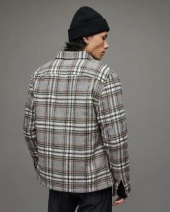 Cheap 🤩 Xanetta Checked Sherpa Lined Jacket Grey 👍 -Coats & Jackets Sales MJ105X 7 5