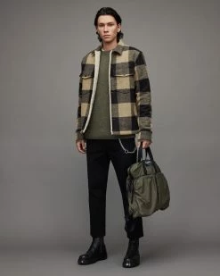 Hot Sale ✨ Drexel Checked Sherpa Lined Jacket Ecru ✨ -Coats & Jackets Sales MJ107X 35 3