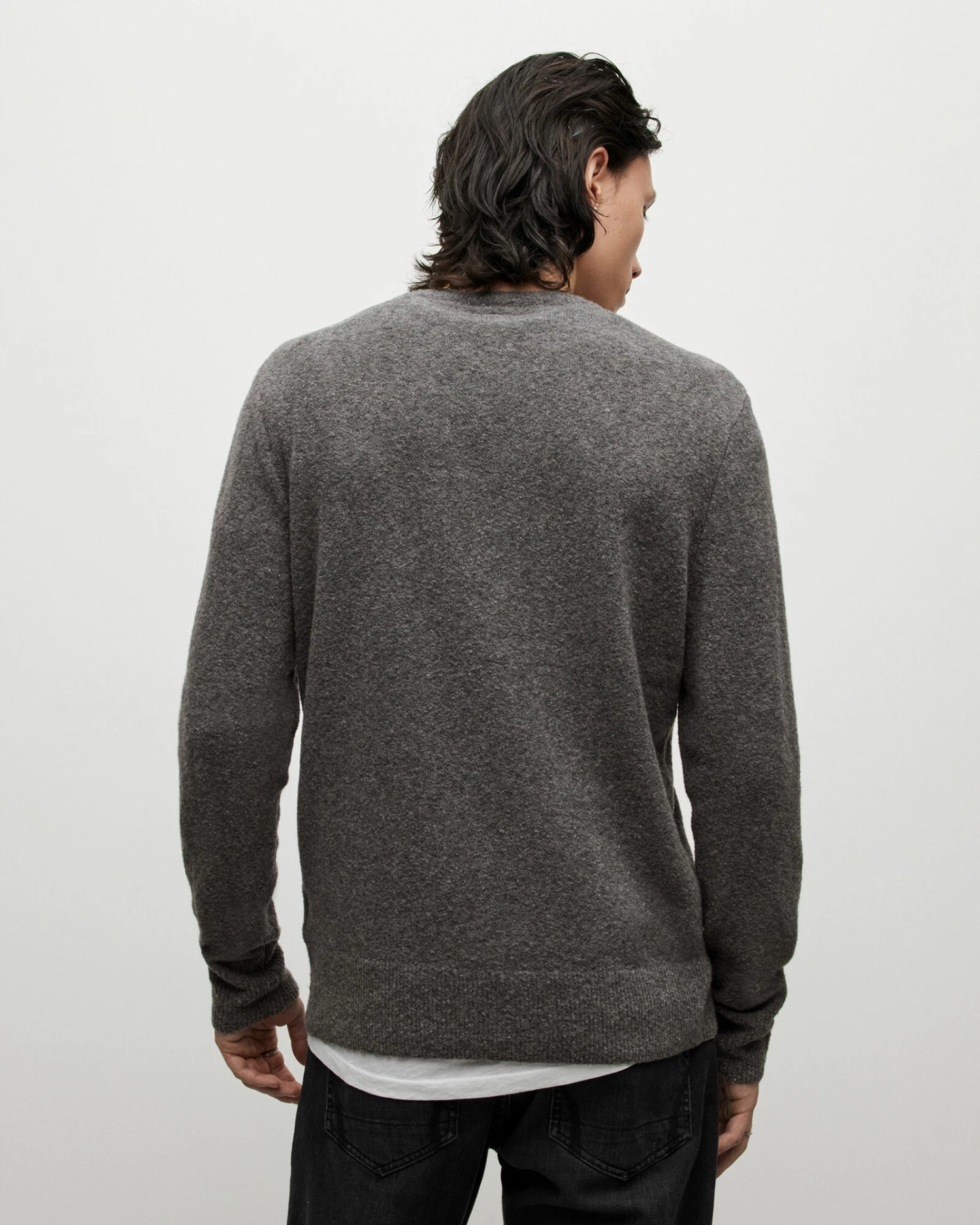 Budget 🥰 Lobke Knitted Crew Jumper Charcoal Marl ✨ 4 Budget 🥰 Lobke Knitted Crew Jumper Charcoal Marl ✨ - Image 4