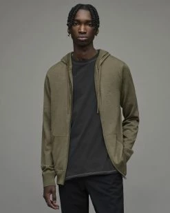 Best deal 🛒 Mode Merino Zip Hoodie Olive Green Marl 🔥