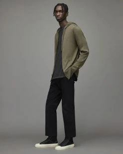 Best deal 🛒 Mode Merino Zip Hoodie Olive Green Marl 🔥 -Coats & Jackets Sales MK062X 4129 3