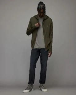 Outlet ⌛ Mode Merino Zip Hoodie Park Green 🥰 -Coats & Jackets Sales MK152X 8042 3