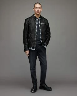 Hot Sale 👏 Tagg Leather Jacket Black 😀 -Coats & Jackets Sales ML020X 5 3