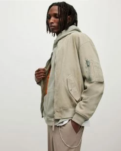 Brand new 😍 Envi Oversized Suede Bomber Jacket Vintage Green 🔥 -Coats & Jackets Sales ML021Y 4753 5