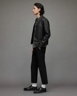 Hot Sale 😍 Verdi Leather Jacket Black 😀 -Coats & Jackets Sales ML049X 5 4