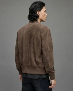 Top 10 💯 Olmo Tab Collar Suede Jacket Mink Brown 🔔 -Coats & Jackets Sales ML054X 5731 5