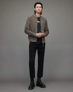 Outlet ๐ Kemble Suede Bomber Jacket Concrete Grey ๐ 8 Outlet ๐ Kemble Suede Bomber Jacket Concrete Grey ๐ -Coats & Jackets Sales ML064W 4693 3