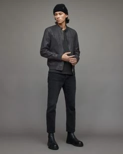 Brand new 🥰 Gallow Leather Bomber Jacket Petrol 🛒 -Coats & Jackets Sales ML073U 210 4