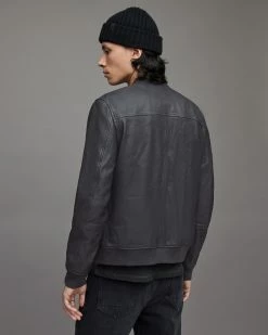 Brand new 🥰 Gallow Leather Bomber Jacket Petrol 🛒 -Coats & Jackets Sales ML073U 210 6