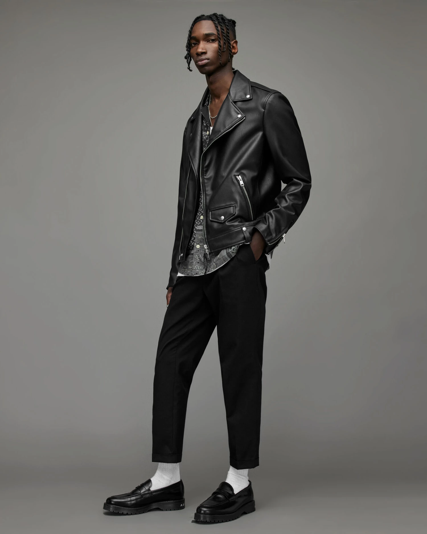 Buy 🎉 Milo Faux Biker Jacket Black 🤩 4 Buy 🎉 Milo Faux Biker Jacket Black 🤩 - Image 4