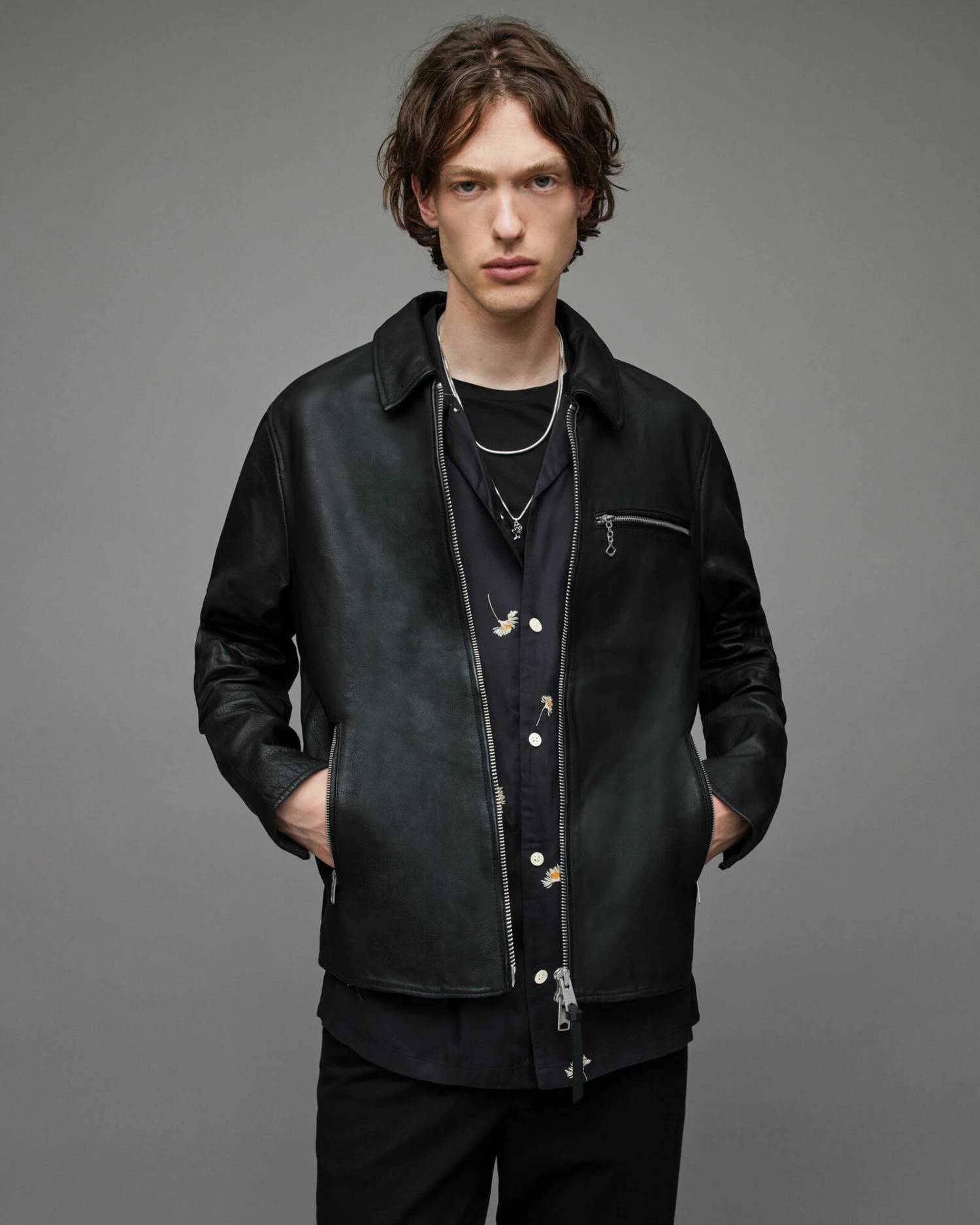 Discount ๐ Brett Leather Jacket Black ๐ 1 Discount ๐ Brett Leather Jacket Black ๐