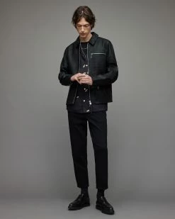 Discount ๐ Brett Leather Jacket Black ๐ 8 Discount ๐ Brett Leather Jacket Black ๐ -Coats & Jackets Sales ML079X 5 3