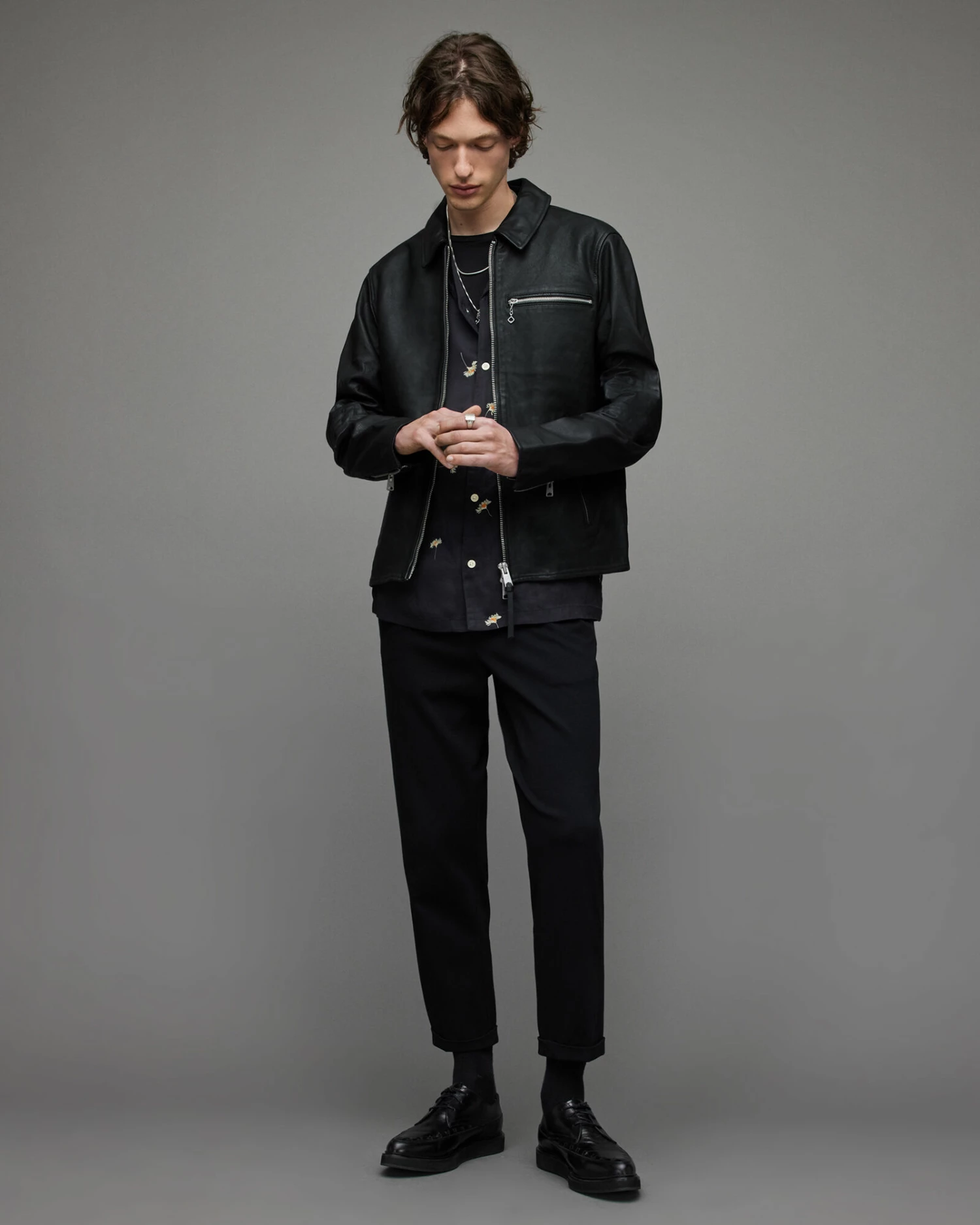 Discount ๐ Brett Leather Jacket Black ๐ 3 Discount ๐ Brett Leather Jacket Black ๐ - Image 3