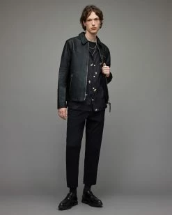 Discount ๐ Brett Leather Jacket Black ๐ 9 Discount ๐ Brett Leather Jacket Black ๐ -Coats & Jackets Sales ML079X 5 4