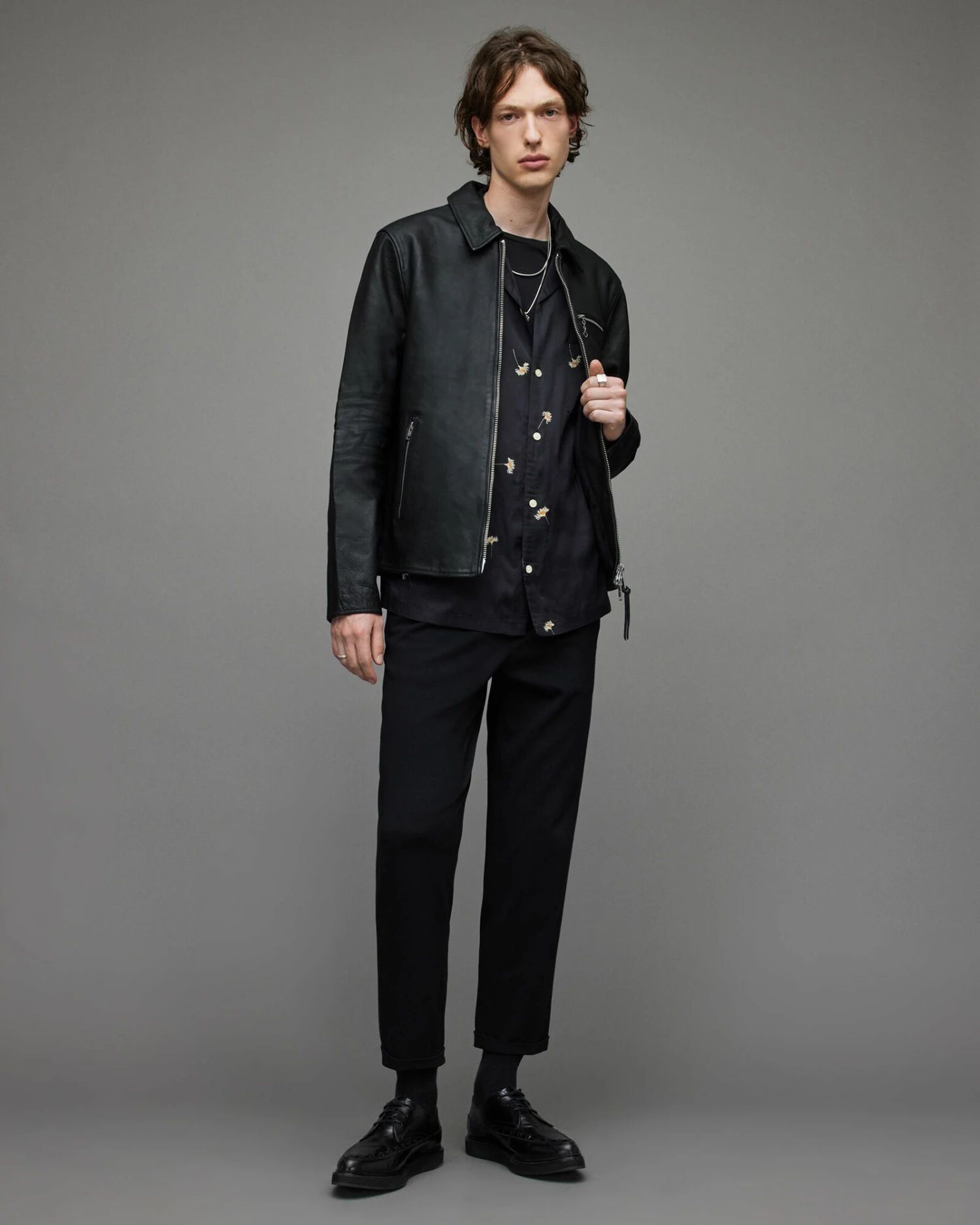 Discount ๐ Brett Leather Jacket Black ๐ 4 Discount ๐ Brett Leather Jacket Black ๐ - Image 4