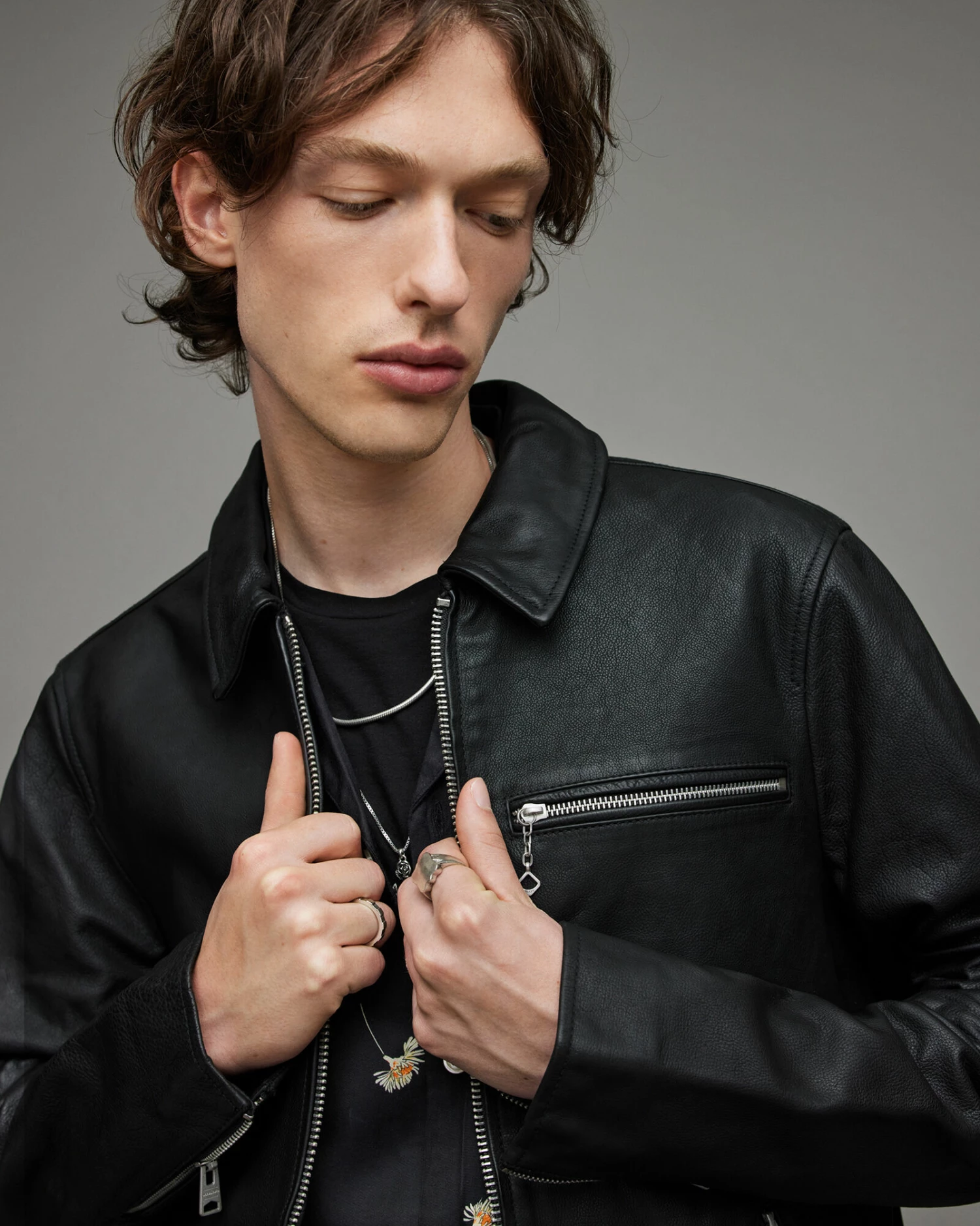 Discount ๐ Brett Leather Jacket Black ๐ 6 Discount ๐ Brett Leather Jacket Black ๐ - Image 6