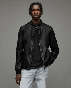 Top 10 ⭐ Morris Leather Bomber Jacket Black 🌟