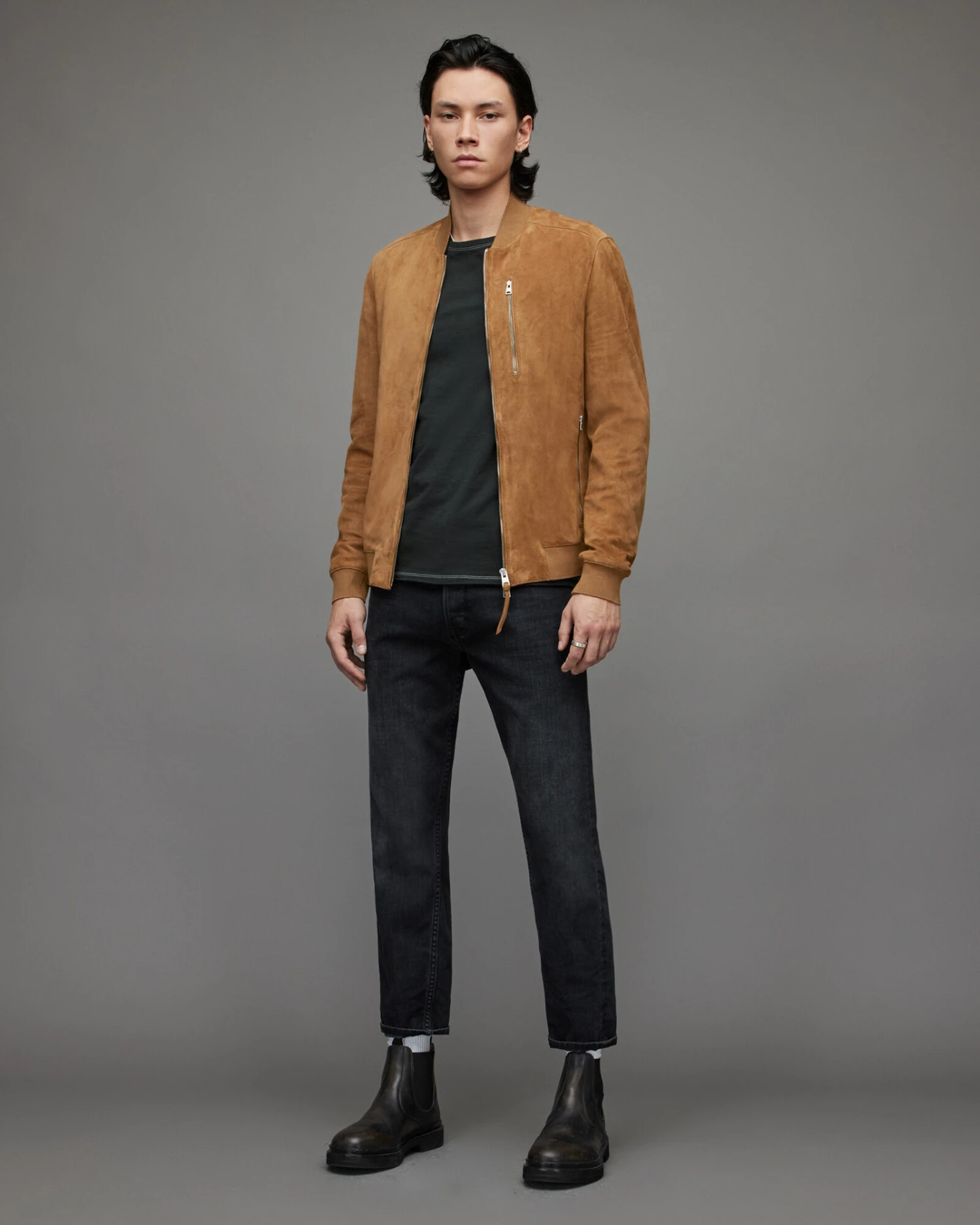 Best deal 🥰 Kemble Suede Bomber Jacket Honey Brown 😉 5 Best deal 🥰 Kemble Suede Bomber Jacket Honey Brown 😉 - Image 5