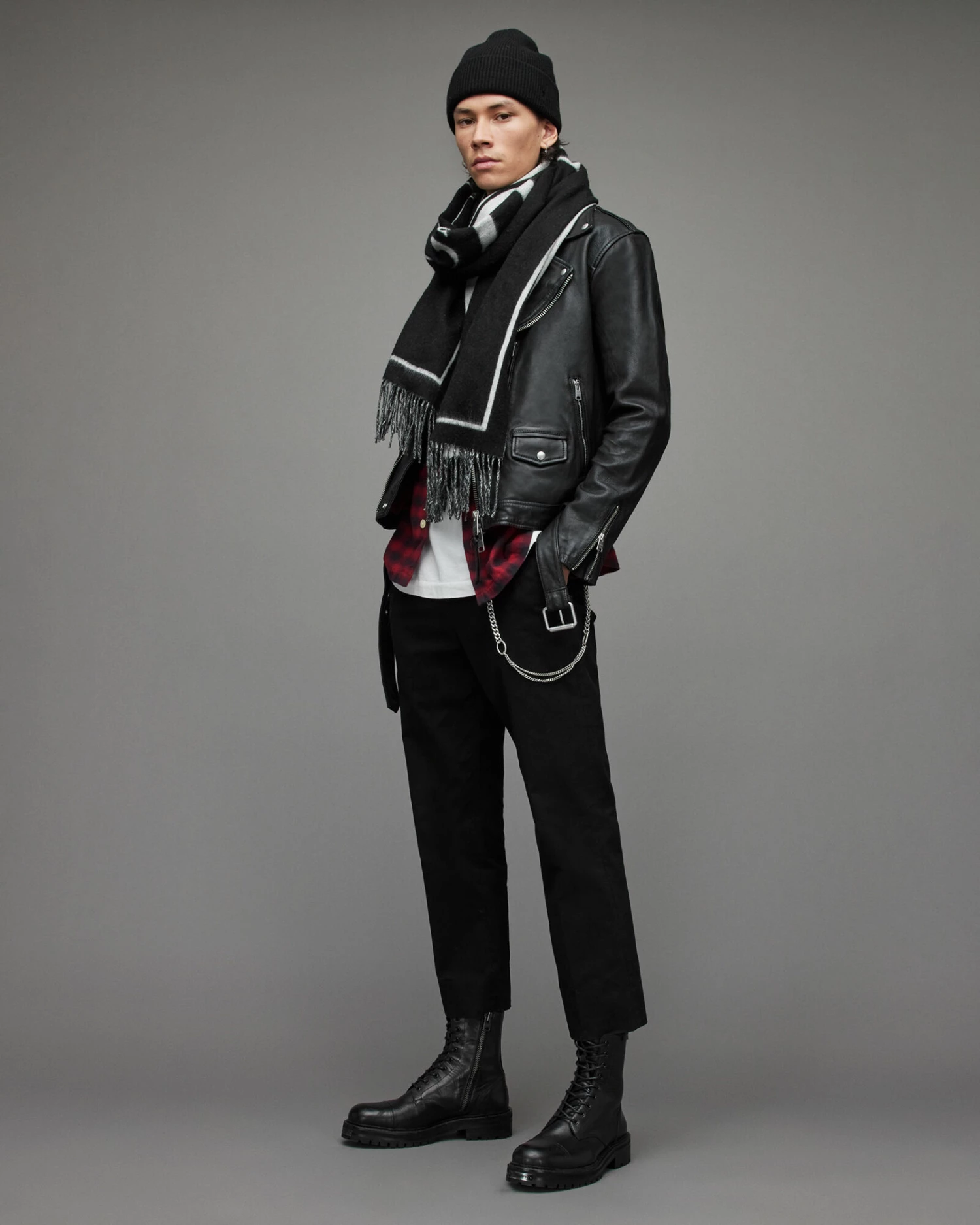 Brand new 🛒 Dren Leather Biker Jacket Black 🔔 5 Brand new 🛒 Dren Leather Biker Jacket Black 🔔 - Image 5